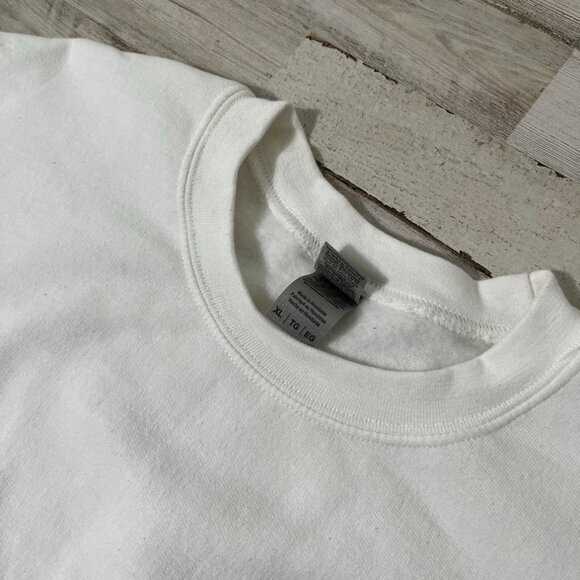 Sherwin Williams Painters White Crew Neck Sweater Pullover Mens Size XL Y2k‎ Vtg - Picture 3 of 6